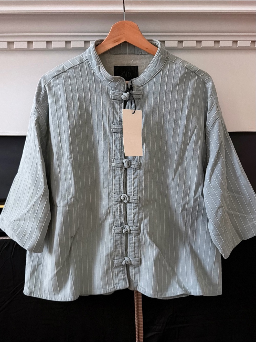 Zara ZW collection toggle denim jacket NWT L 5216/081